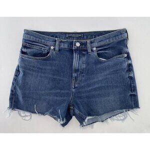 Everlane Uniform Women's DIY Denim Relaxed Fit Cutoff Raw Hem‎ Shorts Size 31